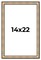 14x22 Refined Picture Frame with UV-Resistant Acrylic & Acid Free Backing, Available in 5 Finishes - Black, Blue, Gold, Silver, and White